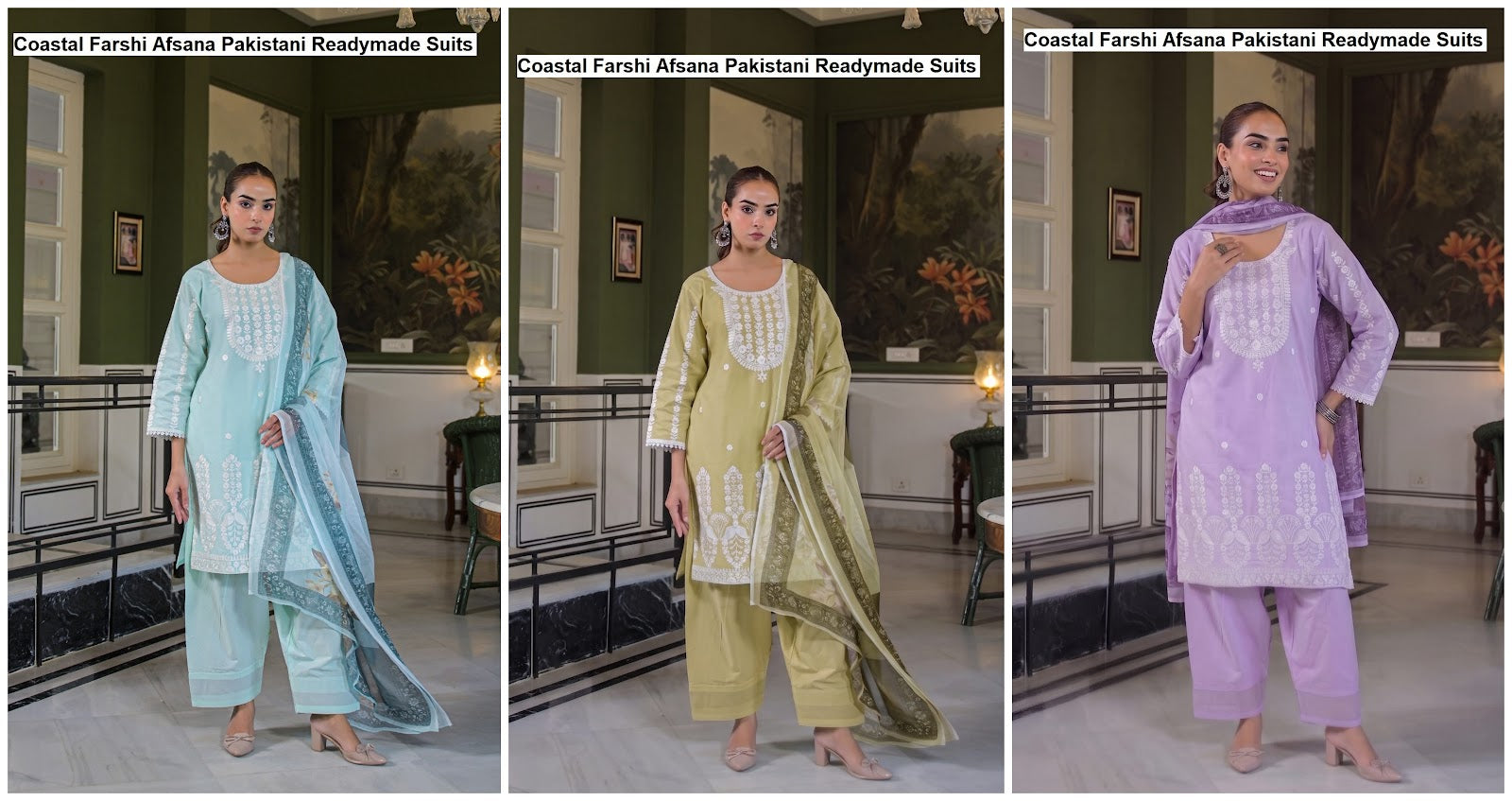 Coastal Farshi Afsana Cotton Pakistani Readymade Suits Wholesaler India