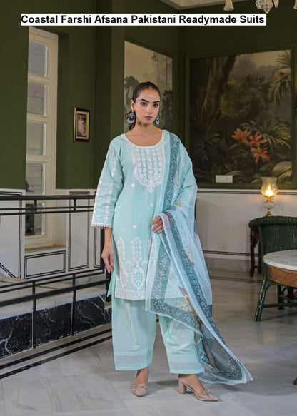 Coastal Farshi Afsana Cotton Pakistani Readymade Suits Wholesaler India