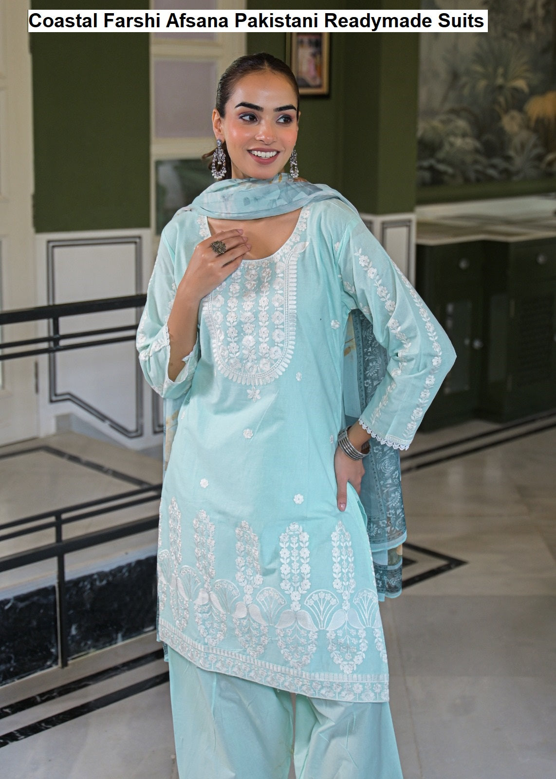 Coastal Farshi Afsana Cotton Pakistani Readymade Suits Wholesaler India