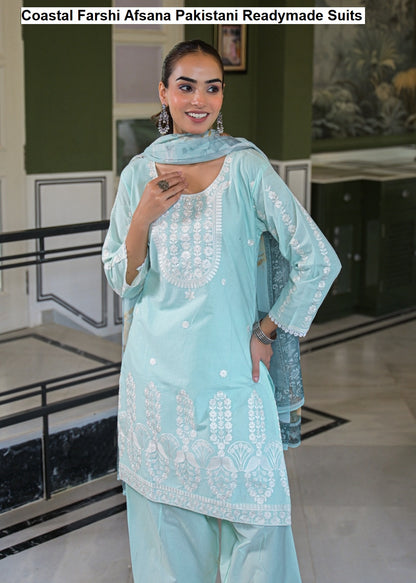 Coastal Farshi Afsana Cotton Pakistani Readymade Suits Wholesaler India