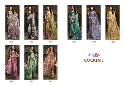 Cocktail 87921 To 87929 Vipul Silk Sarees Wholesale