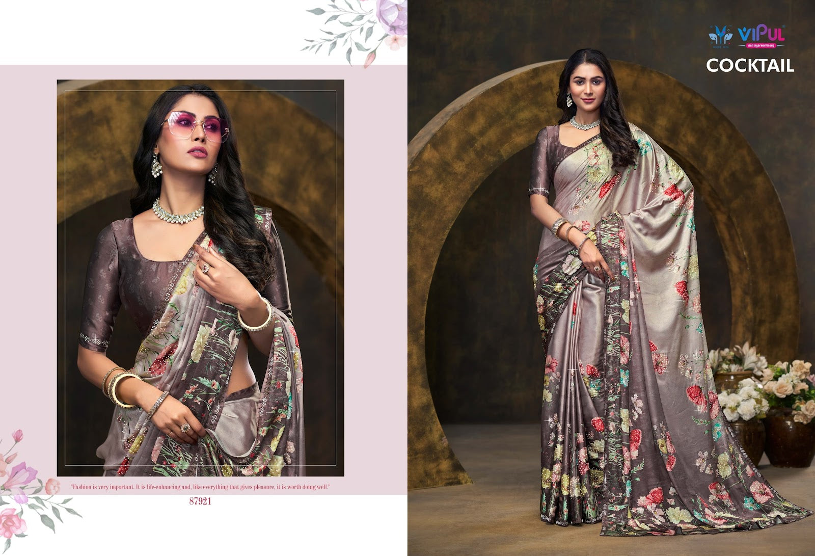 Cocktail 87921 To 87929 Vipul Silk Sarees Wholesale
