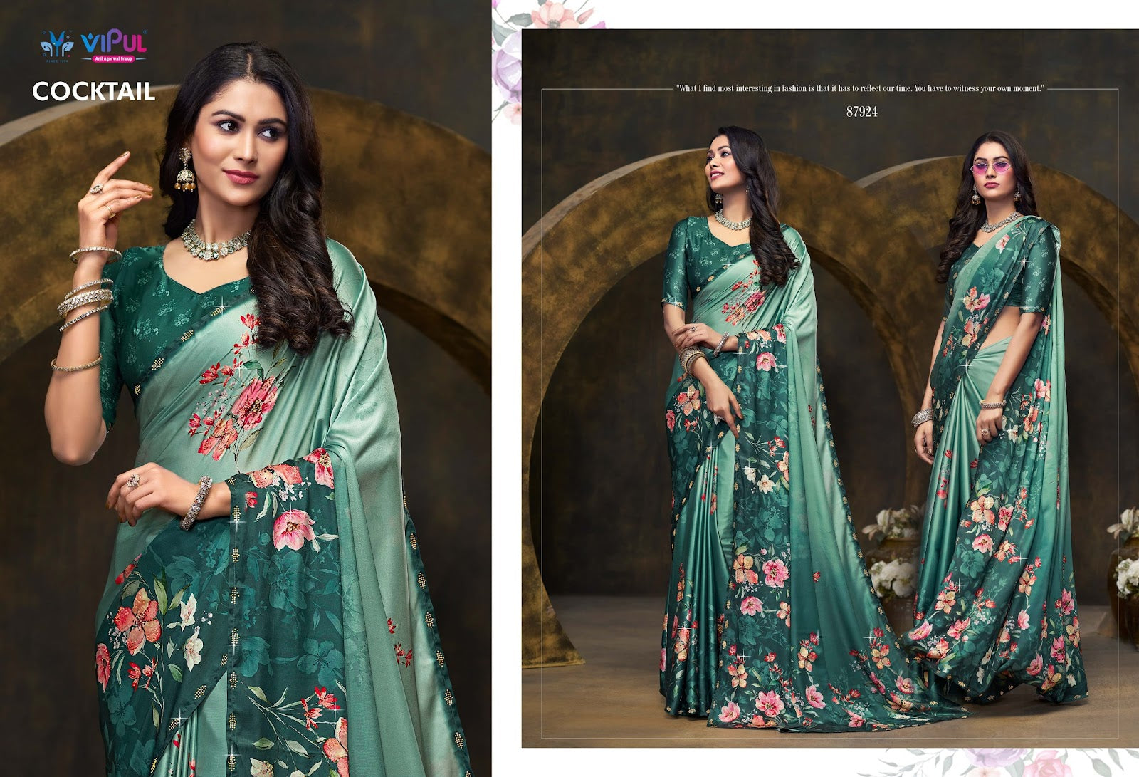 Cocktail 87921 To 87929 Vipul Silk Sarees Wholesale