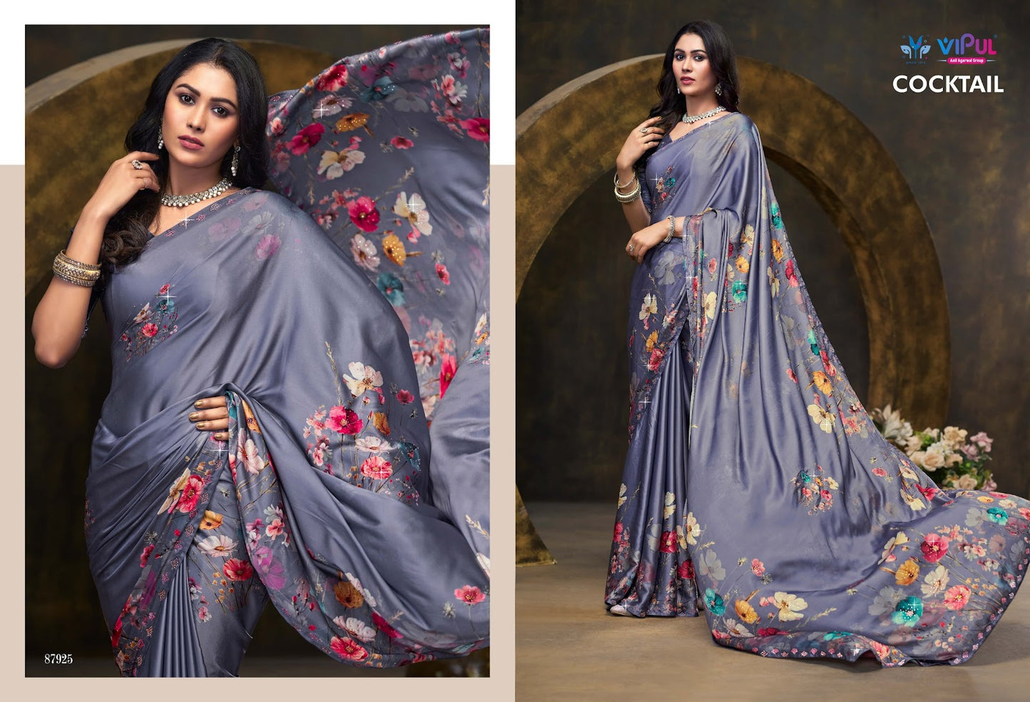 Cocktail 87921 To 87929 Vipul Silk Sarees Wholesale