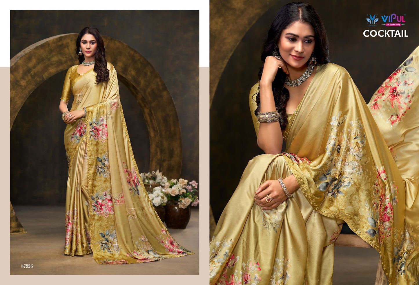 Cocktail 87921 To 87929 Vipul Silk Sarees Wholesale