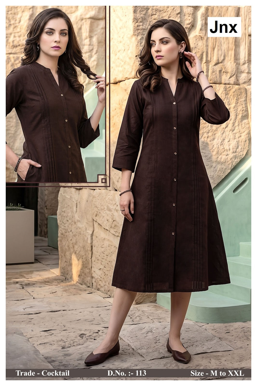 Cocktail Jnx Rayon 22Kg A-Line Kurti Exporter Ahmedabad
