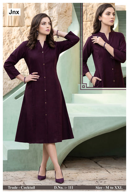 Cocktail Jnx Rayon 22Kg A-Line Kurti Exporter Ahmedabad