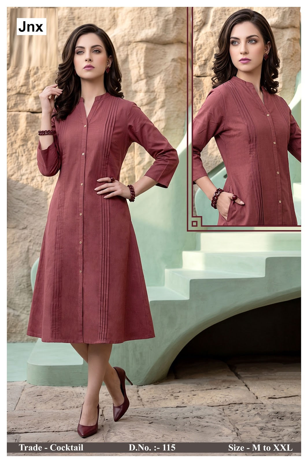 Cocktail Jnx Rayon 22Kg A-Line Kurti Exporter Ahmedabad