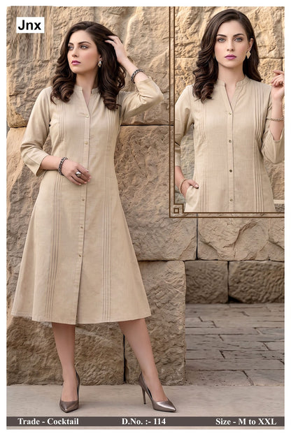 Cocktail Jnx Rayon 22Kg A-Line Kurti Exporter Ahmedabad