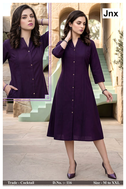 Cocktail Jnx Rayon 22Kg A-Line Kurti Exporter Ahmedabad