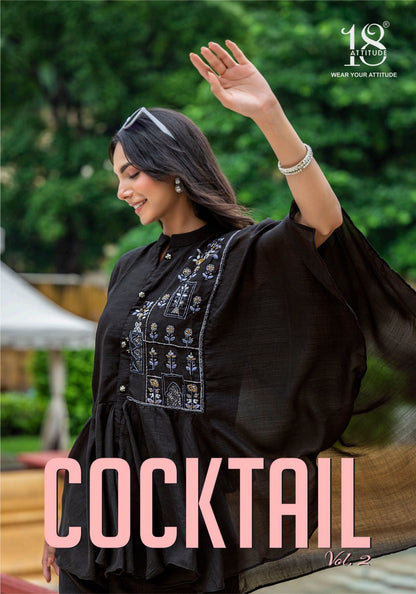 Cocktail Vol 2 18 Attitude Vichitra Silk Co Ord Set Wholesale