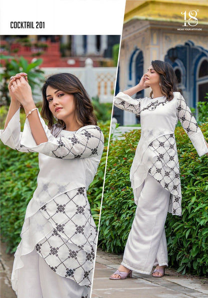 Cocktail Vol 2 18 Attitude Vichitra Silk Co Ord Set Wholesale