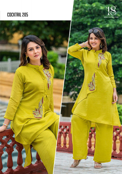 Cocktail Vol 2 18 Attitude Vichitra Silk Co Ord Set Wholesale
