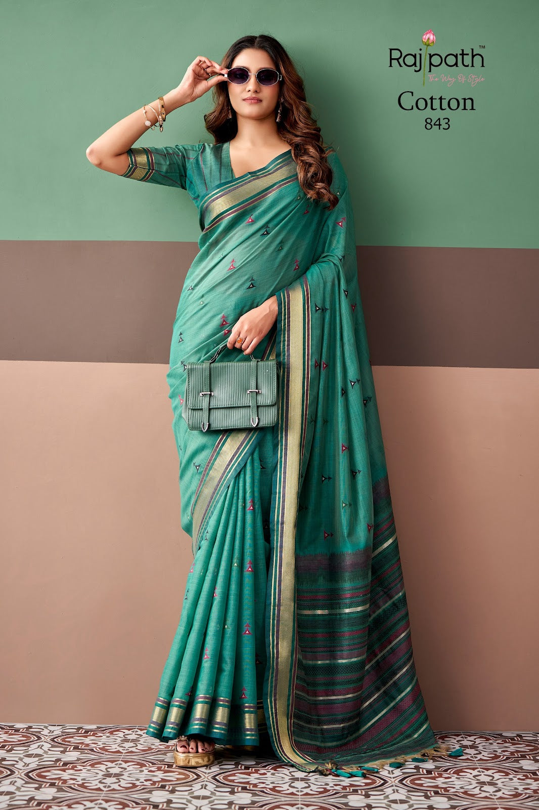 Coco Cotton Rajpath Sarees Supplier Gujarat