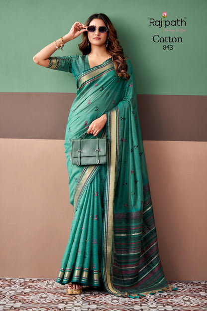 Coco Cotton Rajpath Sarees Supplier Gujarat