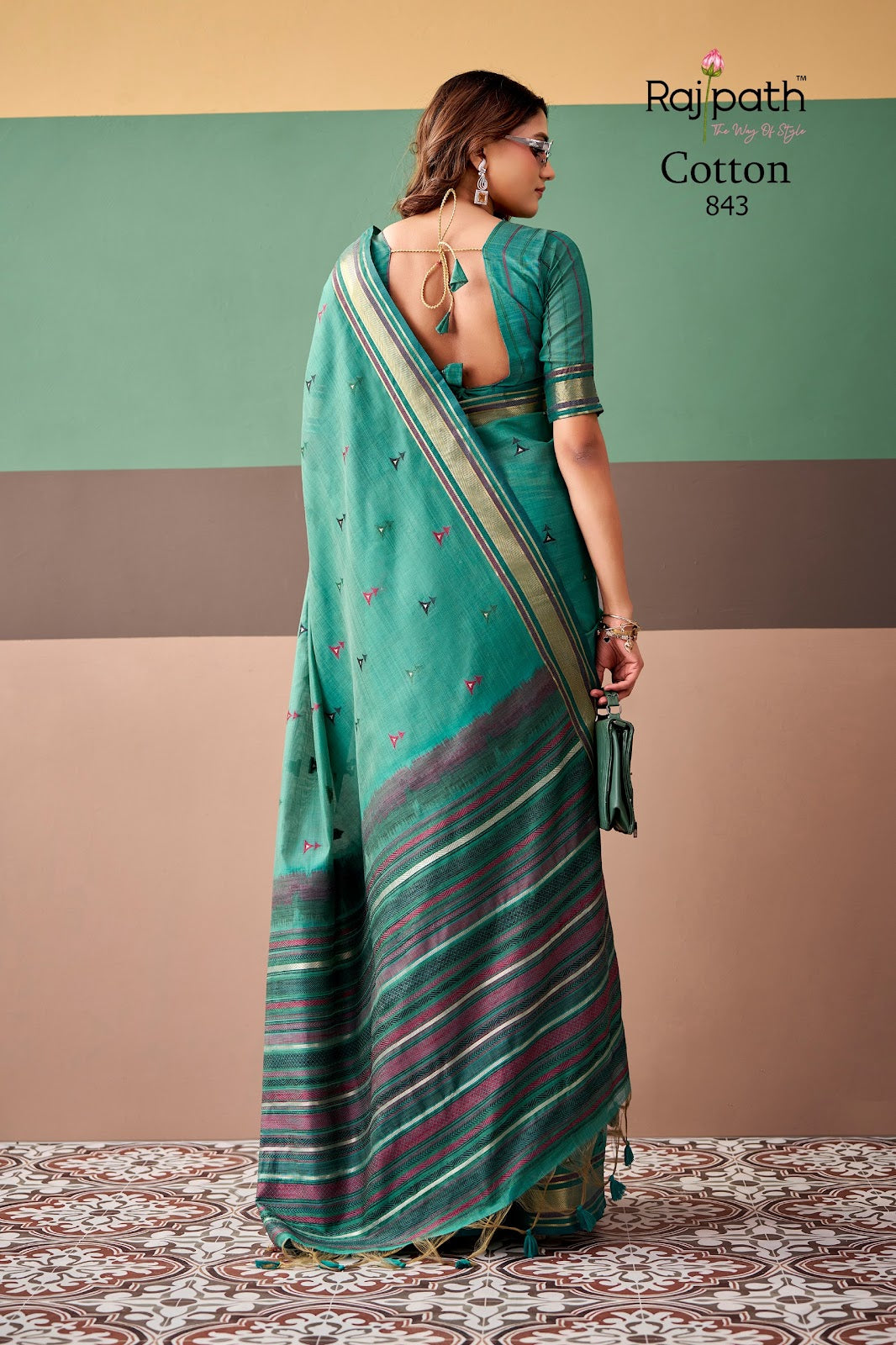 Coco Cotton Rajpath Sarees Supplier Gujarat