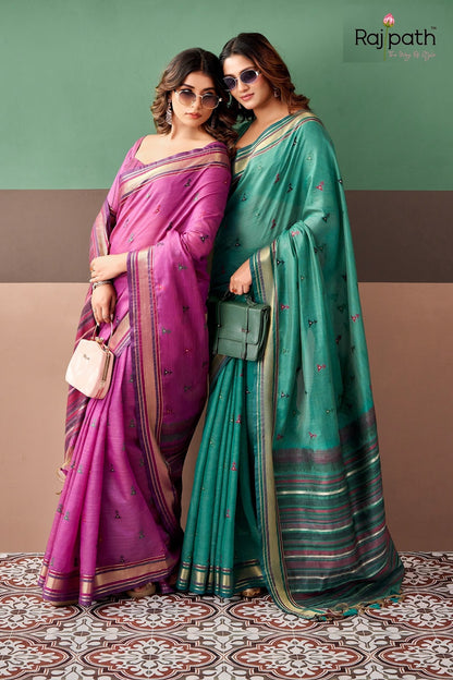 Coco Cotton Rajpath Sarees Supplier Gujarat