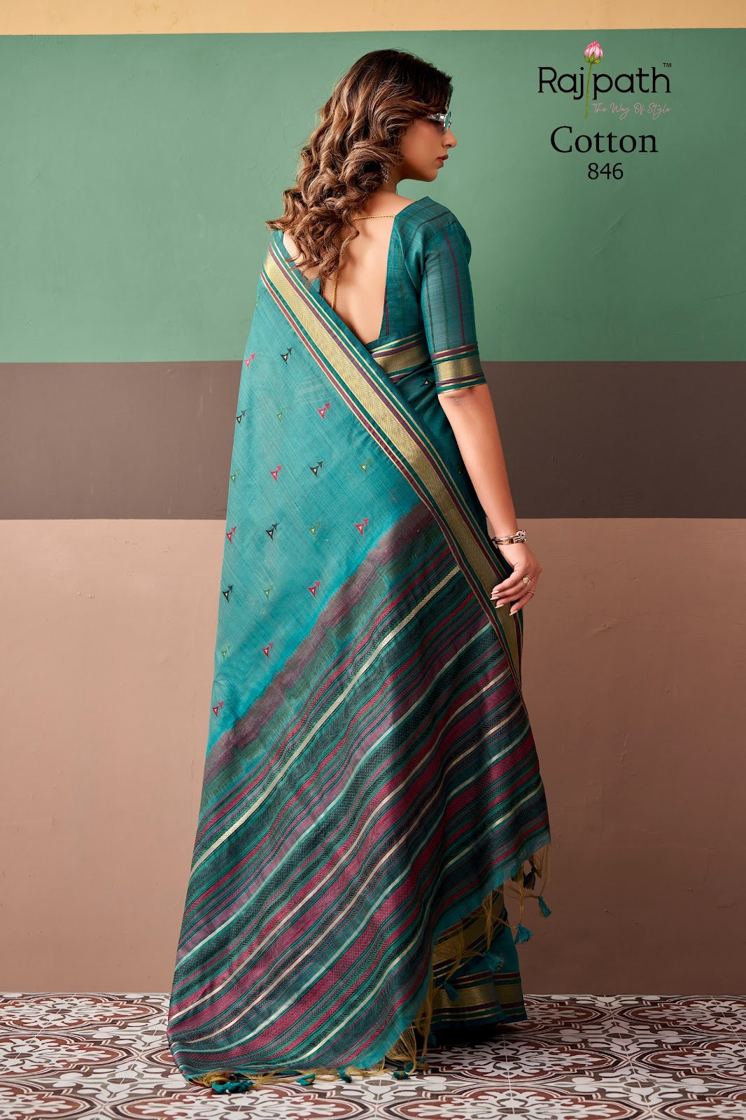 Coco Cotton Rajpath Sarees Supplier Gujarat