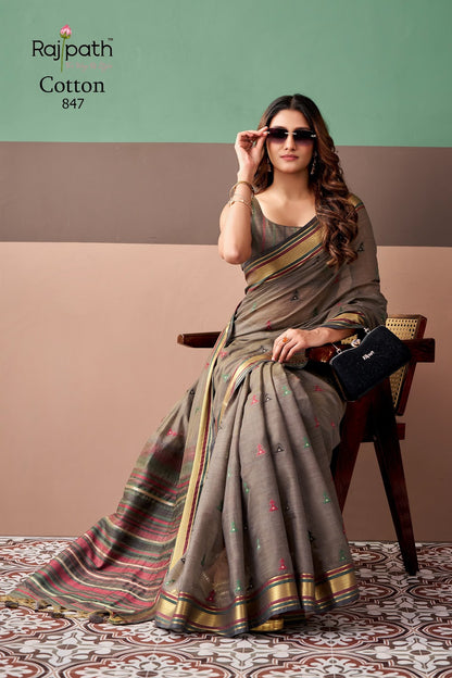 Coco Cotton Rajpath Sarees Supplier Gujarat