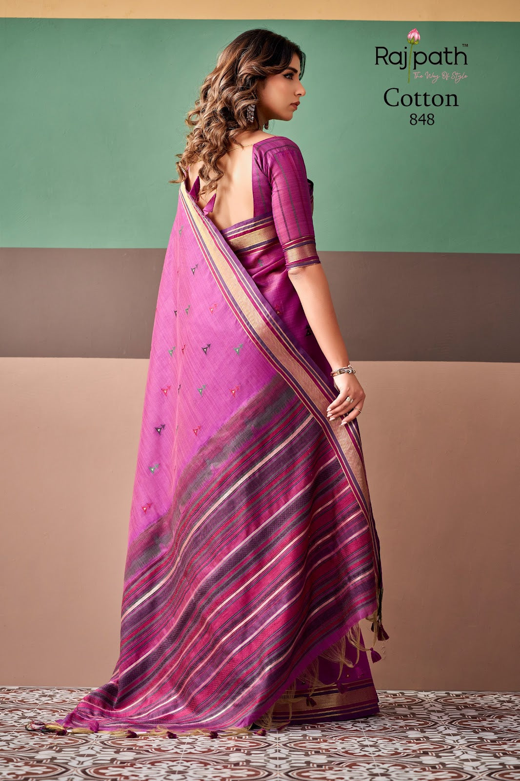 Coco Cotton Rajpath Sarees Supplier Gujarat