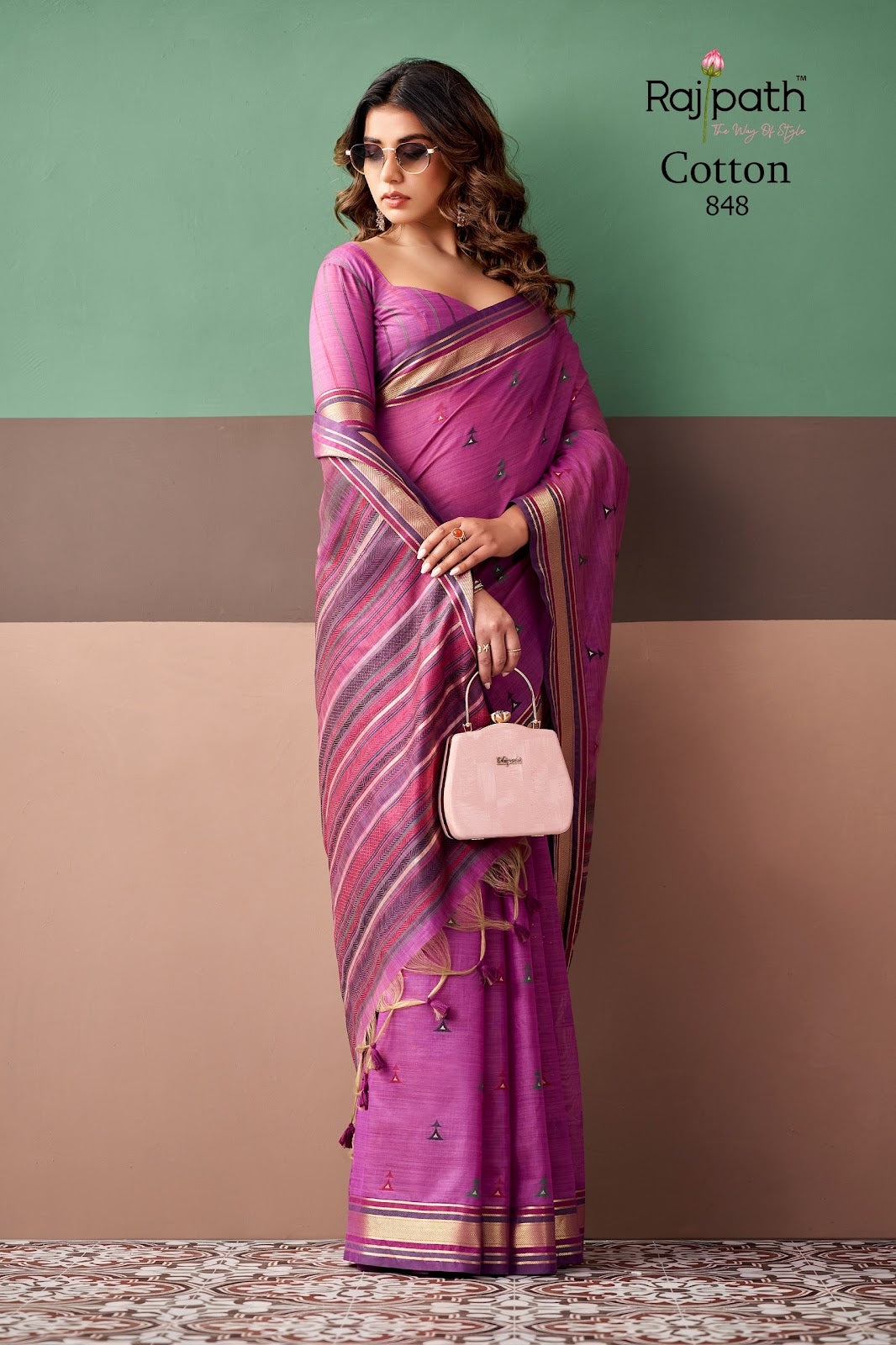 Coco Cotton Rajpath Sarees Supplier Gujarat