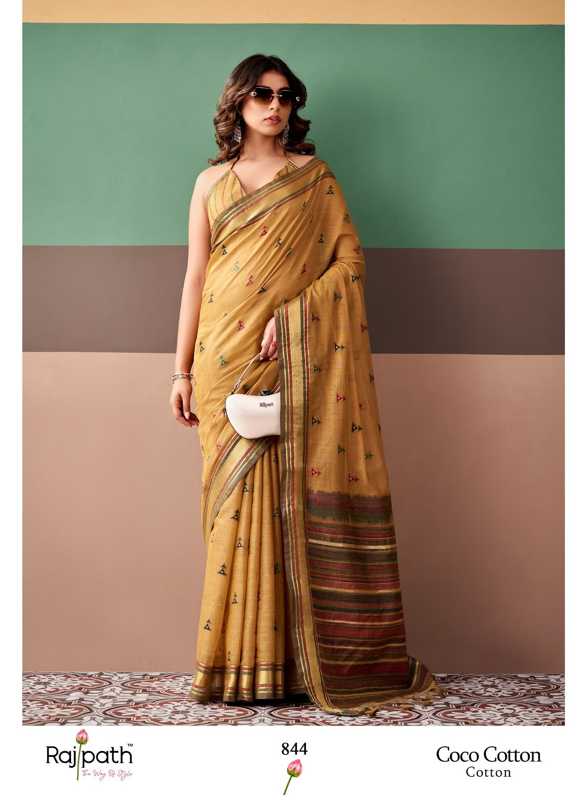 Coco Cotton Rajpath Sarees Supplier Gujarat