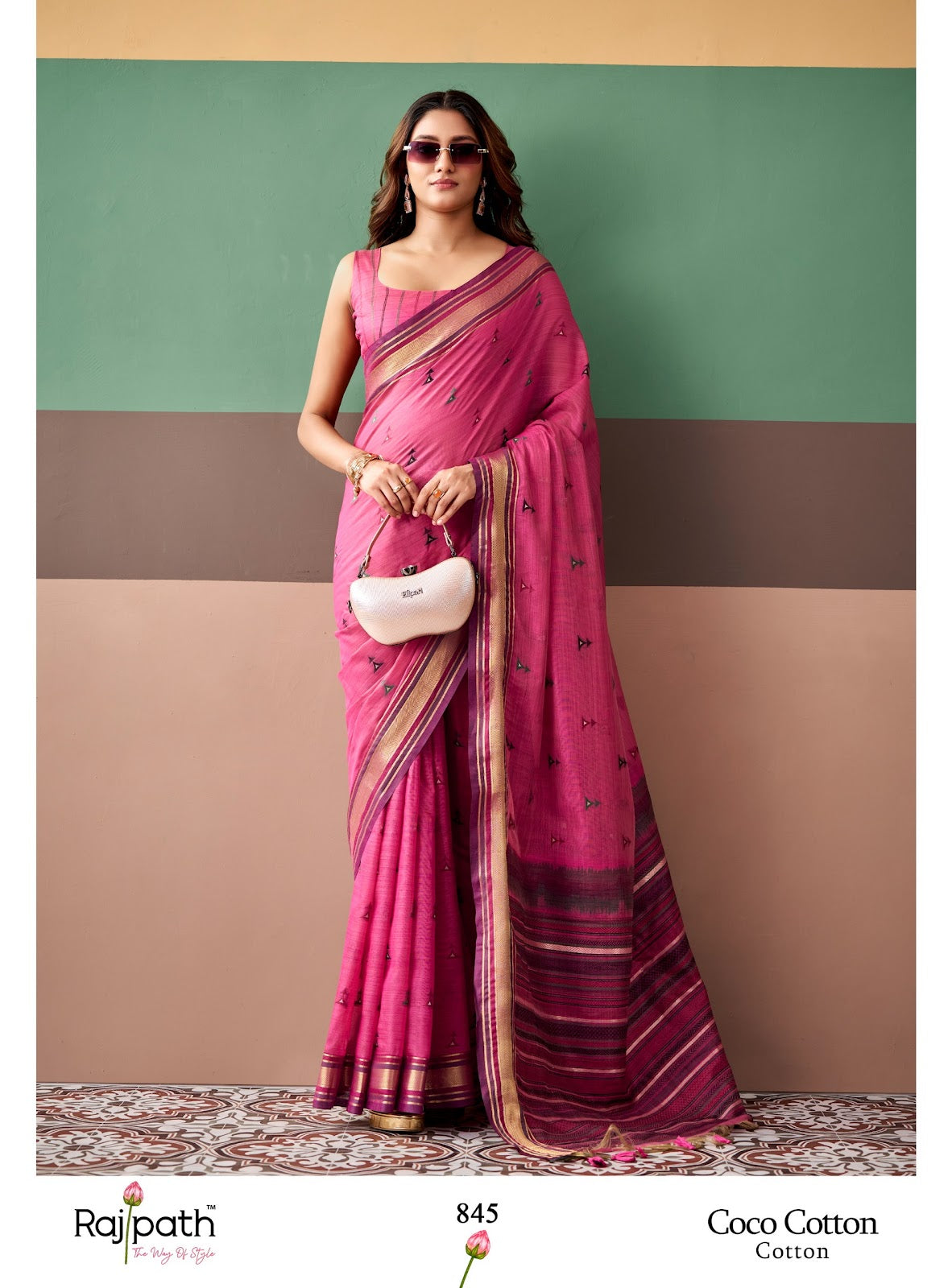 Coco Cotton Rajpath Sarees Supplier Gujarat