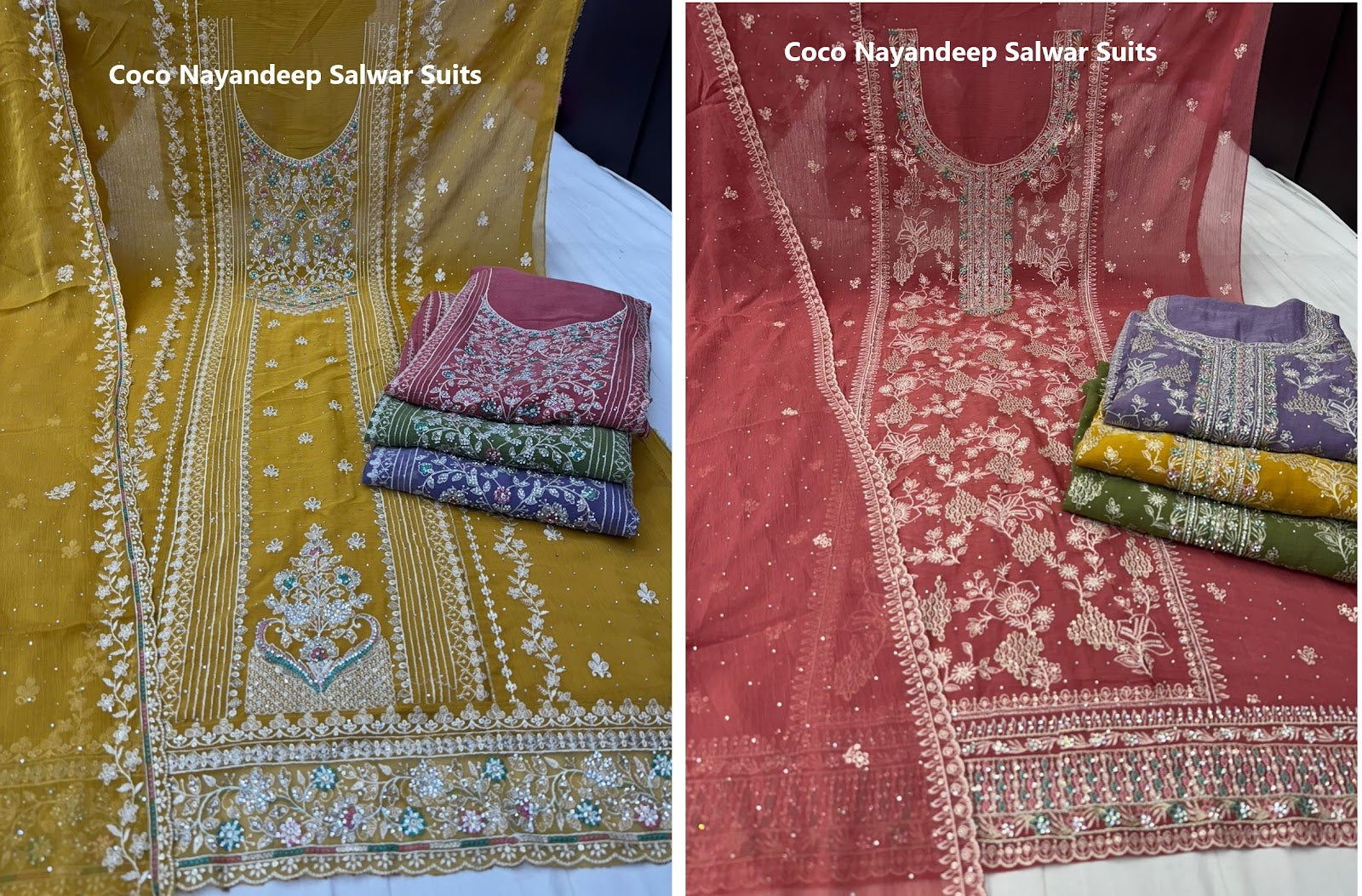 Coco Nayandeep Chiffon Salwar Suits Wholesale Rate