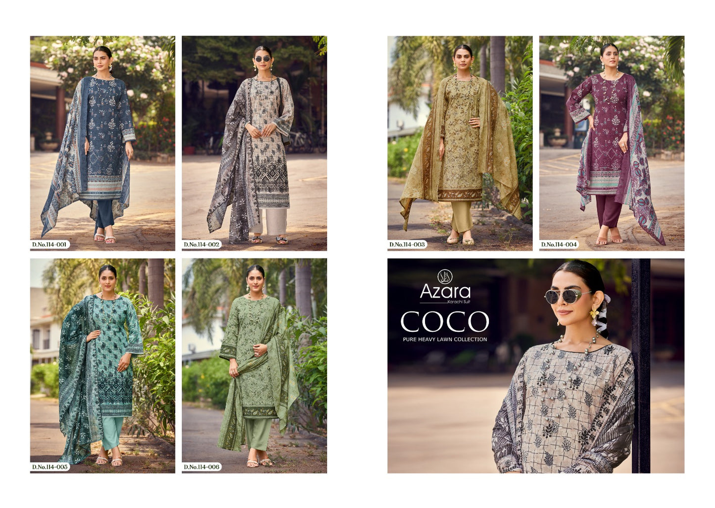 Coco Radhika Fashion Azara Lawn Karachi Salwar Suits Wholesale Price