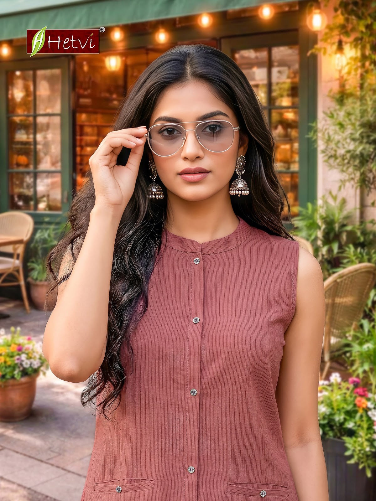 Coconut Hetvi Dobby Kurti With Pocket Exporter Ahmedabad