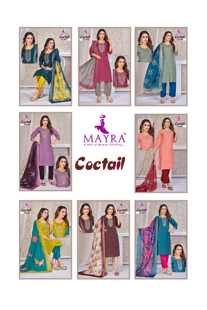 Coctail Mayra Vertican Readymade Pant Style Suits Supplier
