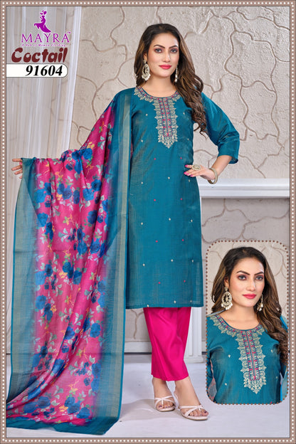 Coctail Mayra Vertican Readymade Pant Style Suits Supplier