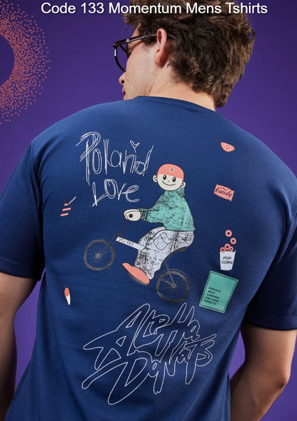 Code 133 Momentum Feather Knit Mens Tshirts Wholesaler India