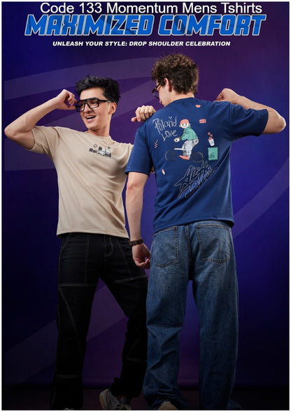 Code 133 Momentum Feather Knit Mens Tshirts Wholesaler India