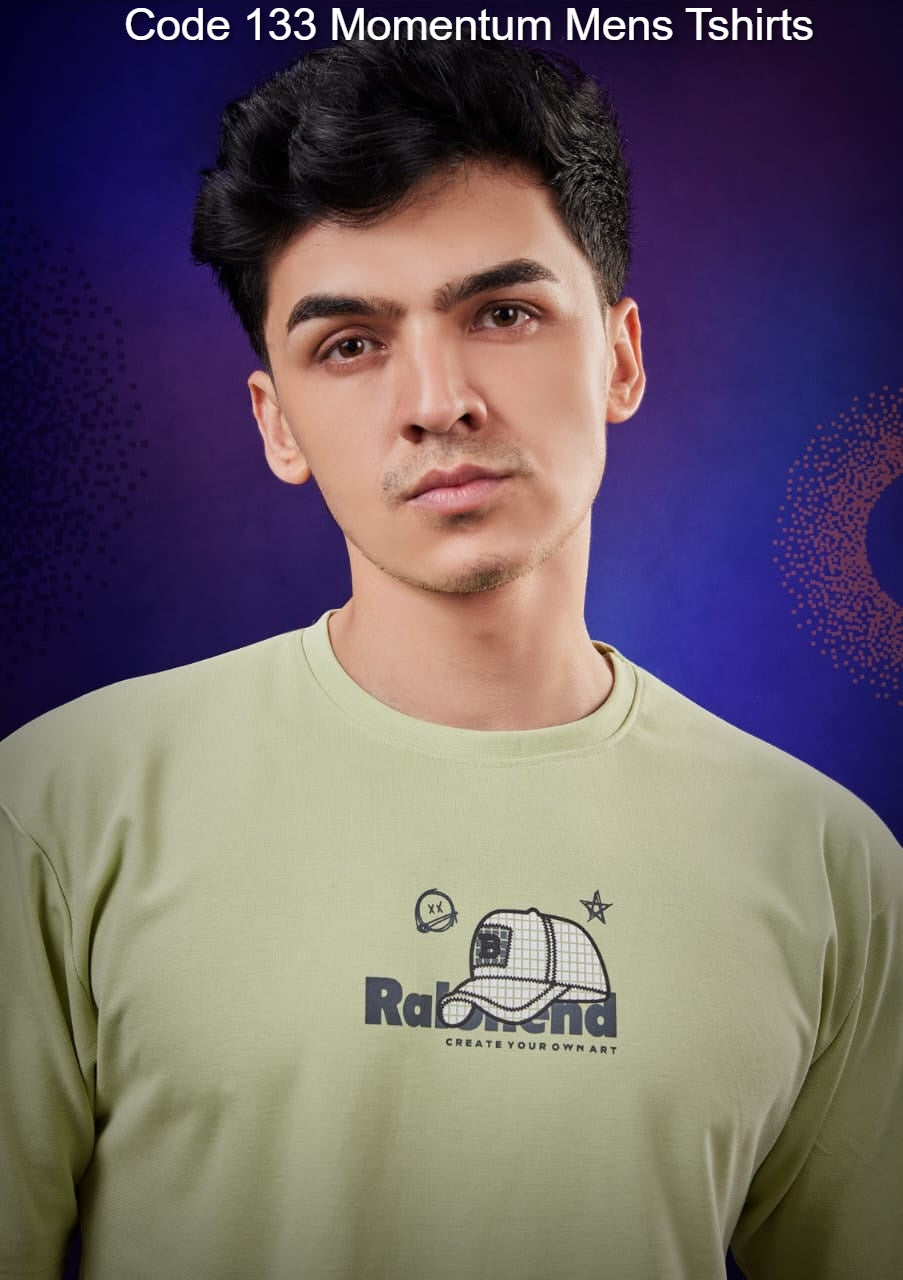 Code 133 Momentum Feather Knit Mens Tshirts Wholesaler India