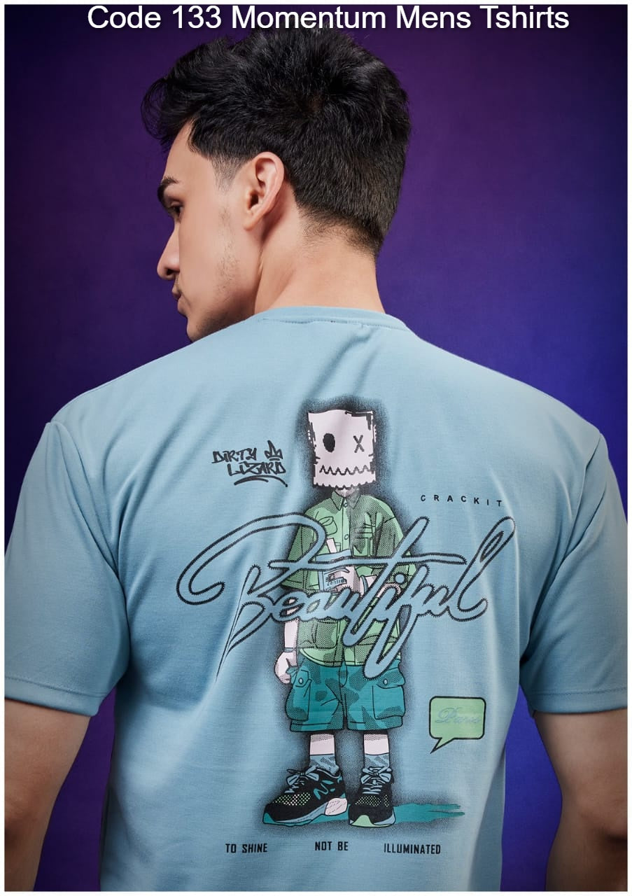 Code 133 Momentum Feather Knit Mens Tshirts Wholesaler India