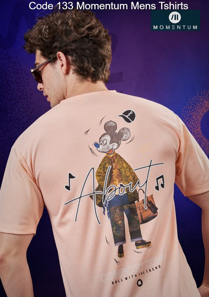 Code 133 Momentum Feather Knit Mens Tshirts Wholesaler India