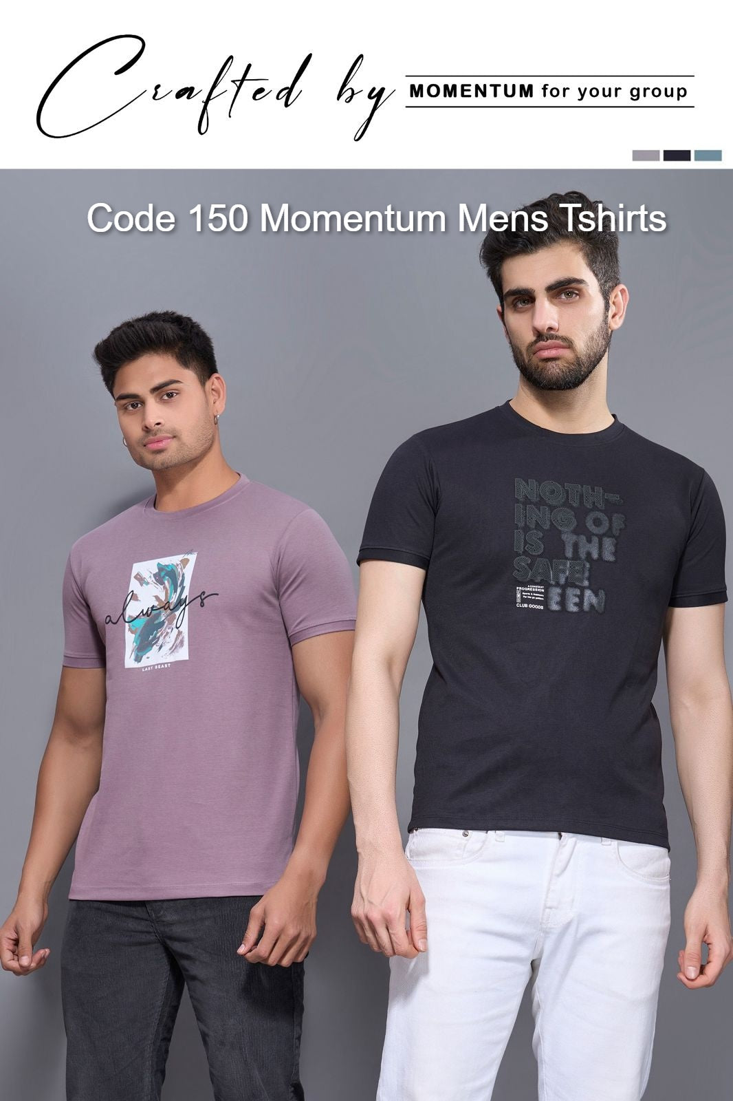 Code 150 Momentum Canvas Mens Tshirts Wholesale Price