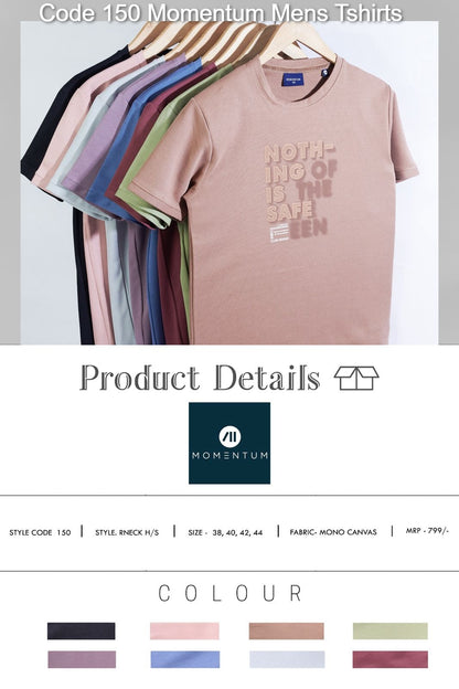 Code 150 Momentum Canvas Mens Tshirts Wholesale Price