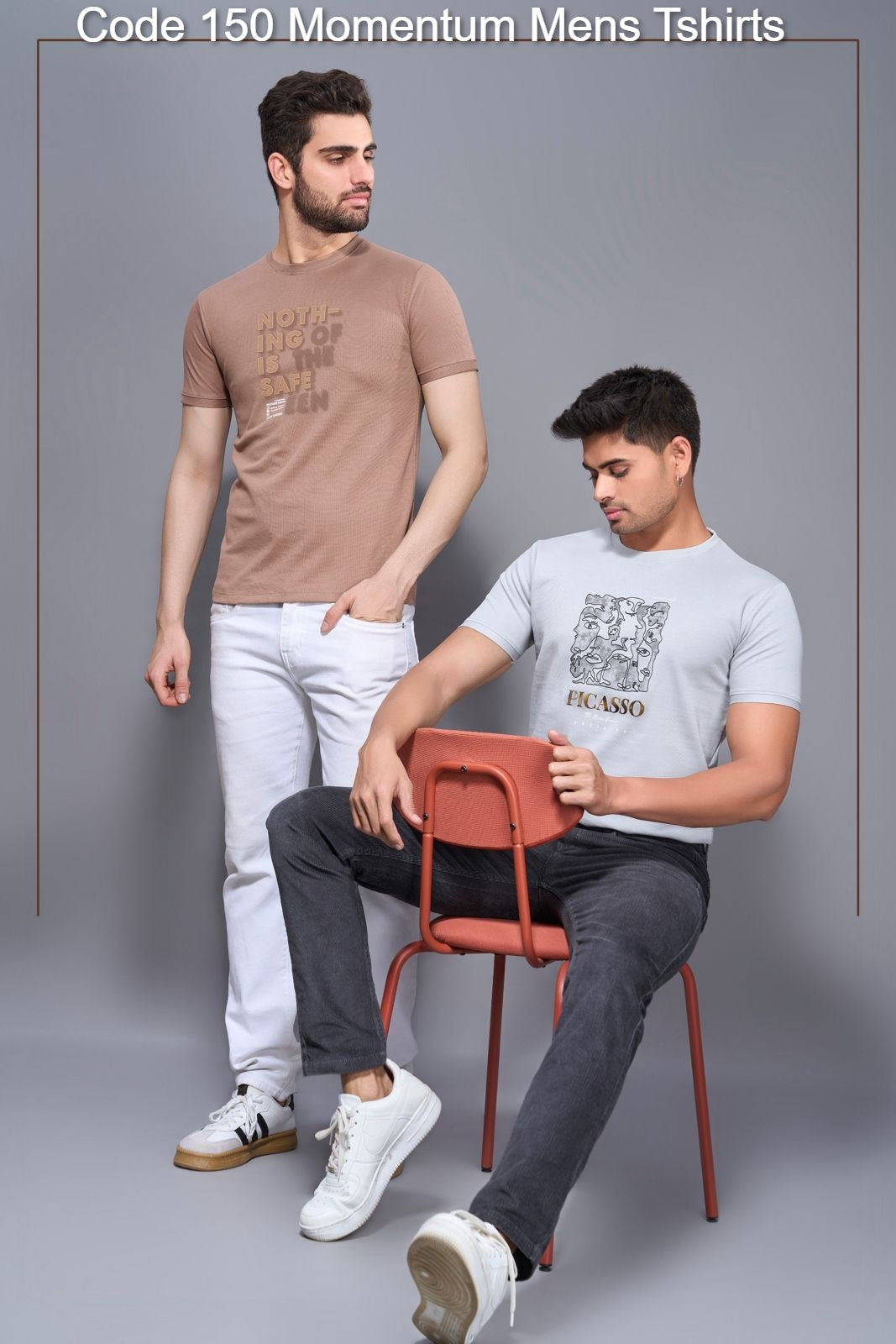 Code 150 Momentum Canvas Mens Tshirts Wholesale Price