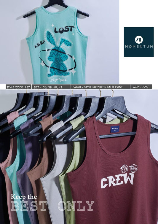 Code 157 Momentum Cotton Mens Sando Exporter India