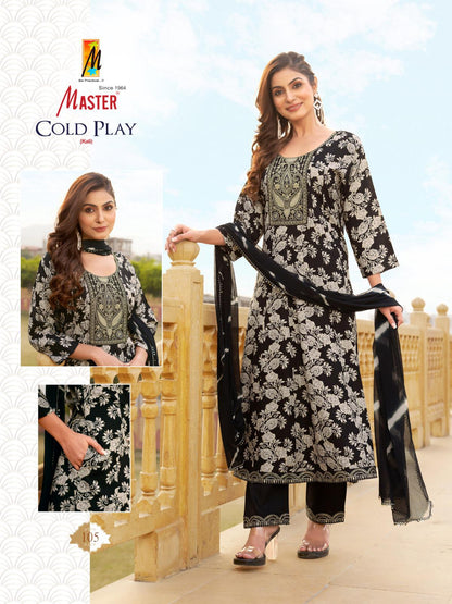 Cold Play Master Rayon Readymade Anarkali Suits Supplier Gujarat