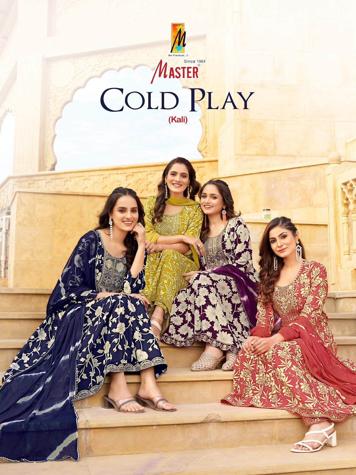 Cold Play Master Rayon Readymade Anarkali Suits Supplier Gujarat
