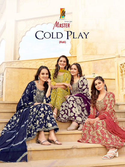Cold Play Master Rayon Readymade Anarkali Suits Supplier Gujarat