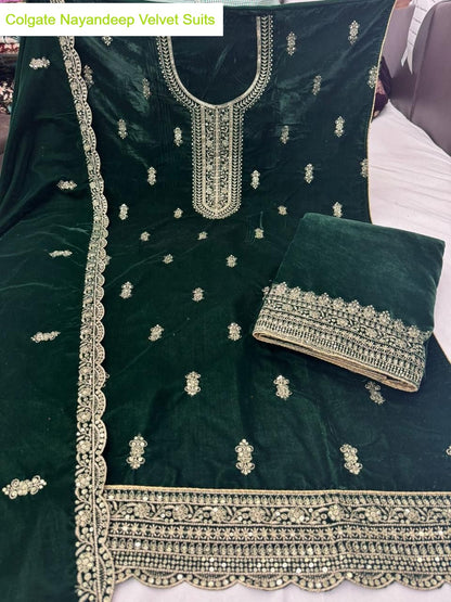 Colgate Nayandeep Velvet Suits Supplier