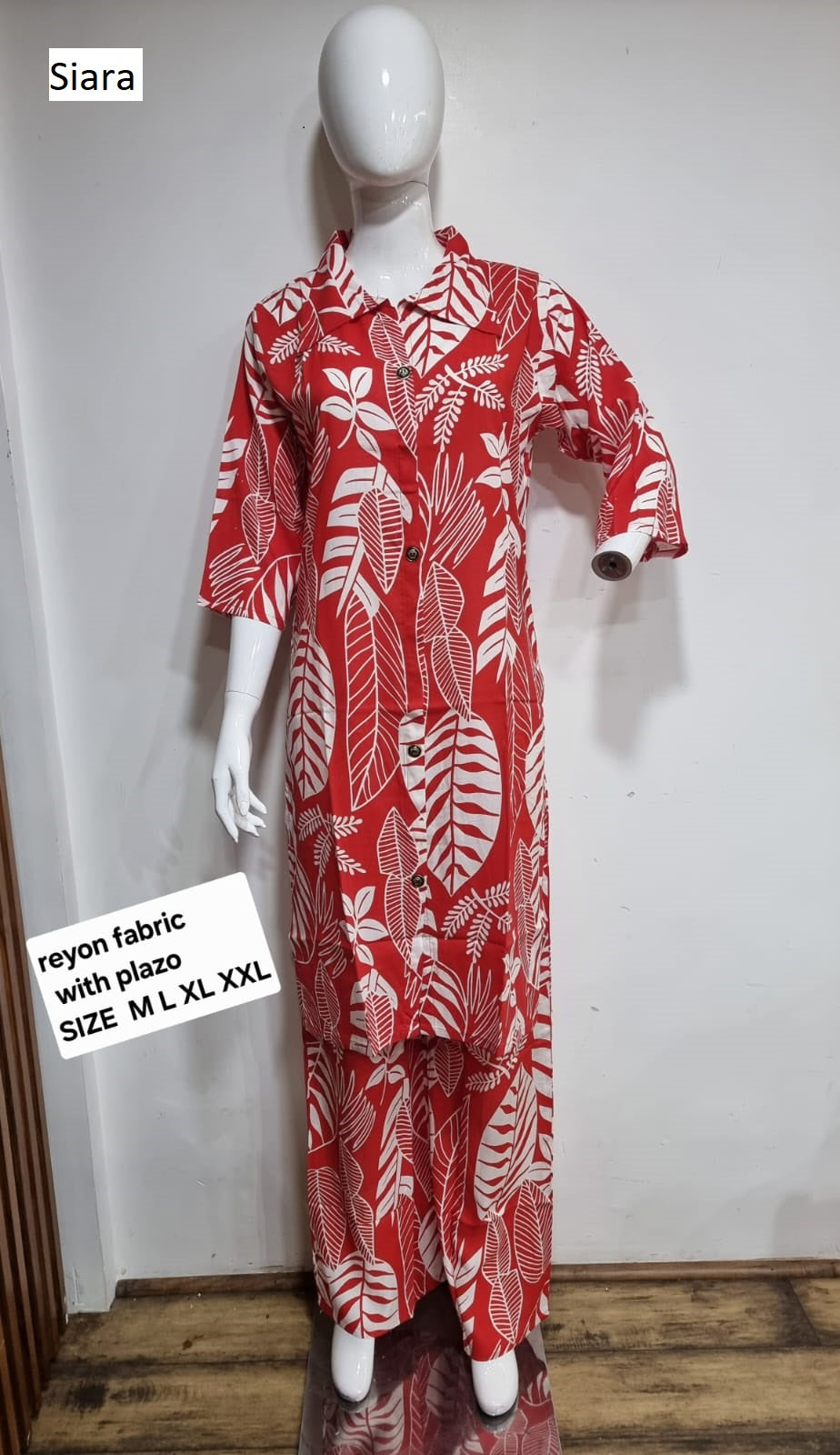 Collar 1507 Siara Pure Reyon Co Ord Set Wholesaler Gujarat