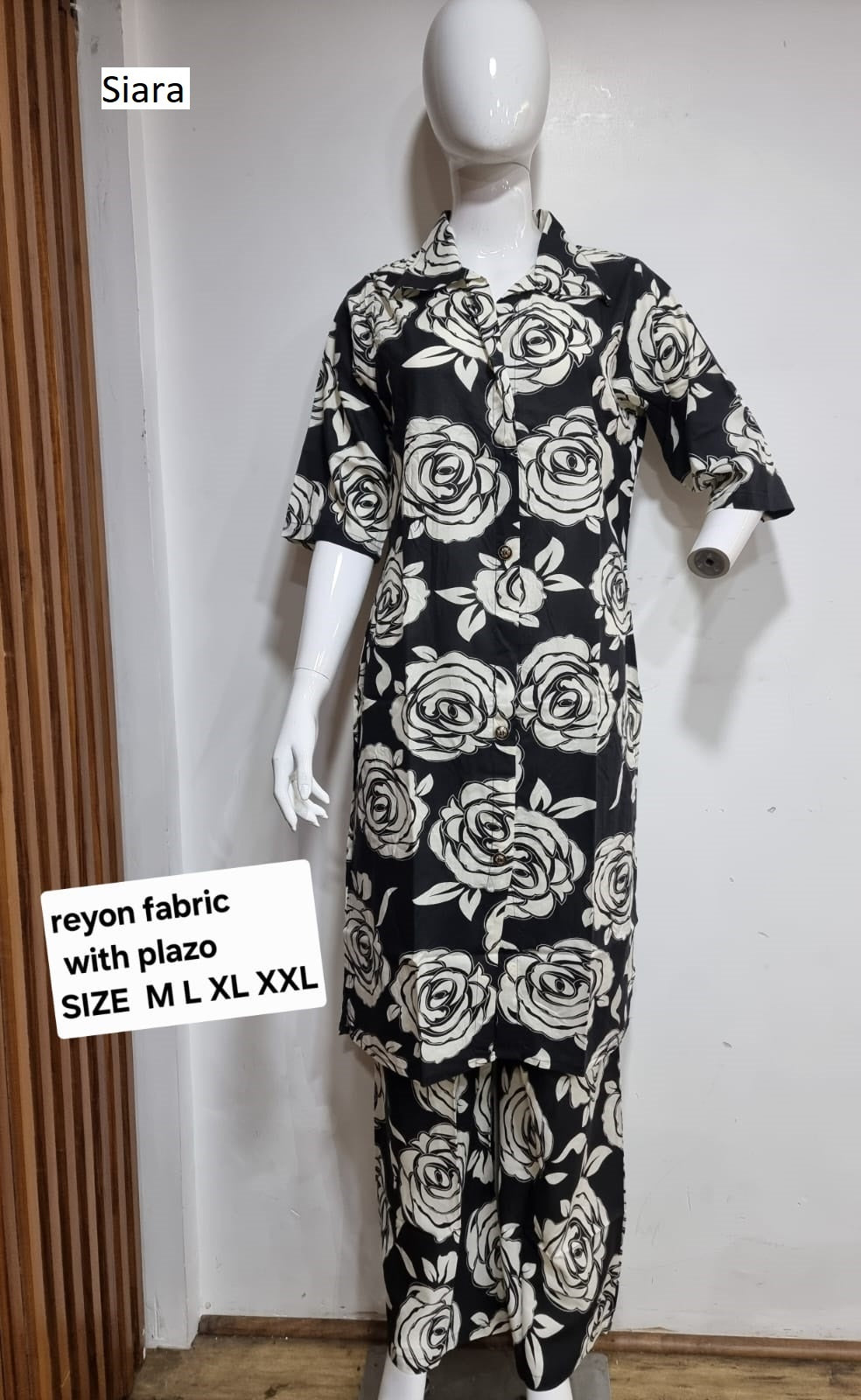 Collar 1507 Siara Pure Reyon Co Ord Set Wholesaler Gujarat