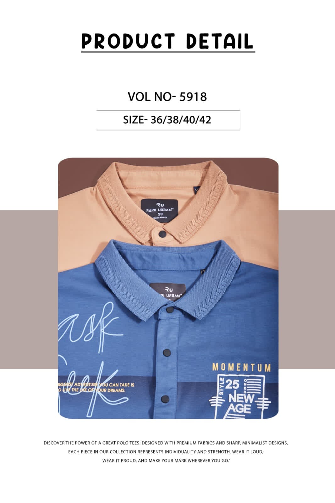 Collar 5918 Rare Urban Tencil Lycra Mens Tshirts Exporter