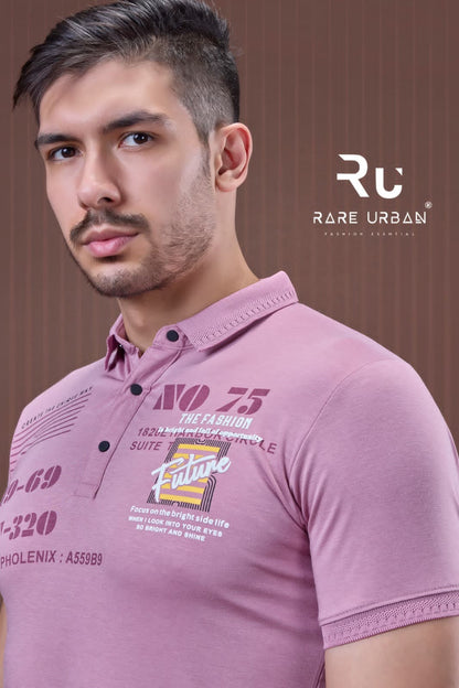 Collar 5918 Rare Urban Tencil Lycra Mens Tshirts Exporter