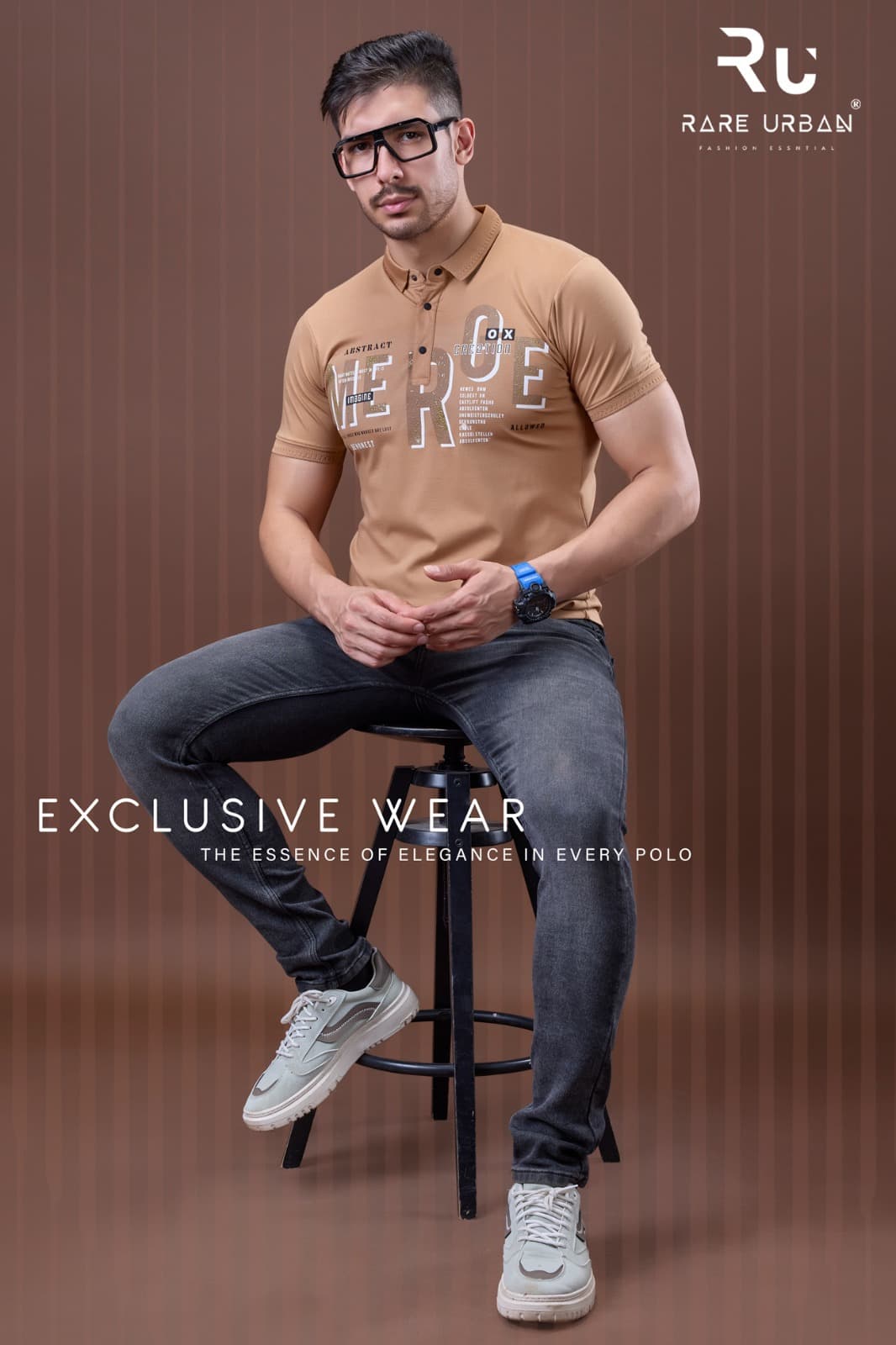 Collar 5918 Rare Urban Tencil Lycra Mens Tshirts Exporter